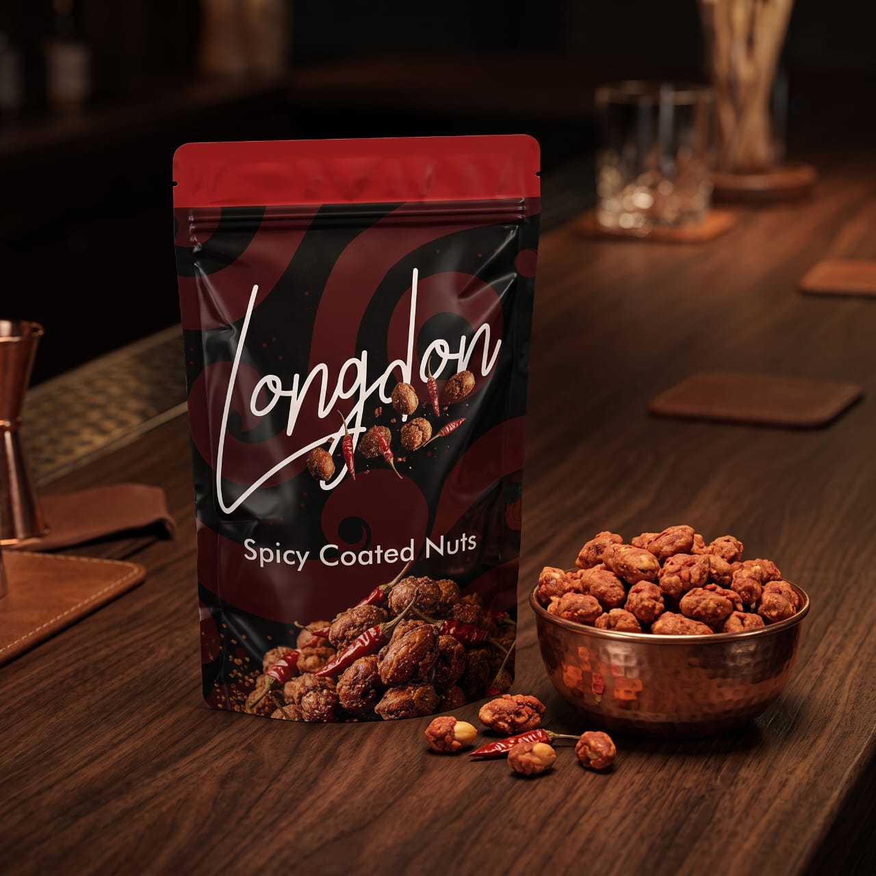 Spicy Coated Nuts Medium